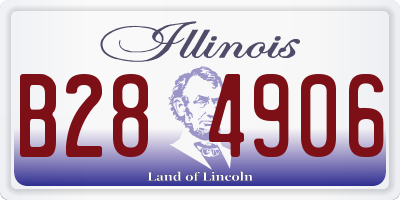 IL license plate B284906