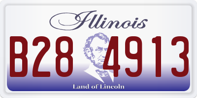 IL license plate B284913