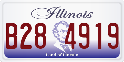IL license plate B284919