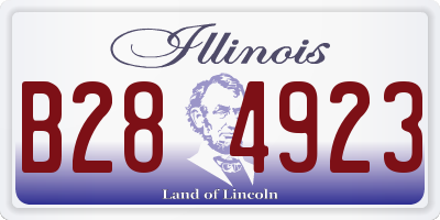 IL license plate B284923