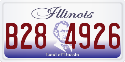 IL license plate B284926