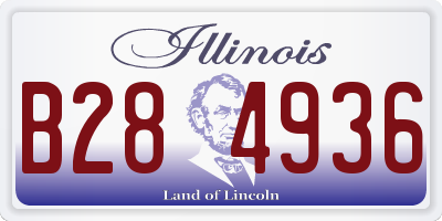 IL license plate B284936