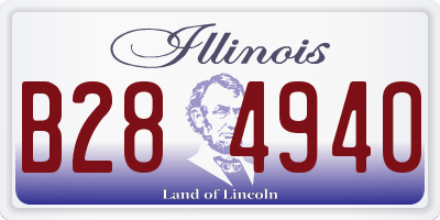 IL license plate B284940