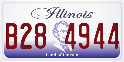 IL license plate B284944