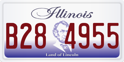IL license plate B284955