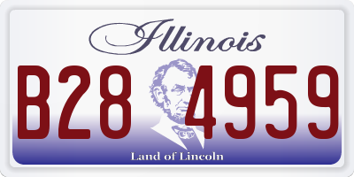 IL license plate B284959