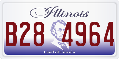 IL license plate B284964