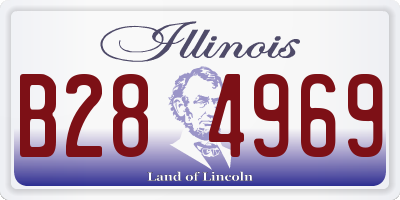 IL license plate B284969
