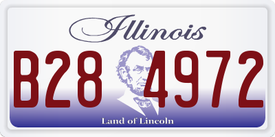 IL license plate B284972