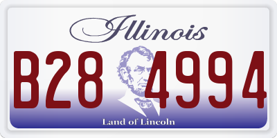 IL license plate B284994