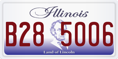 IL license plate B285006