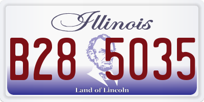 IL license plate B285035