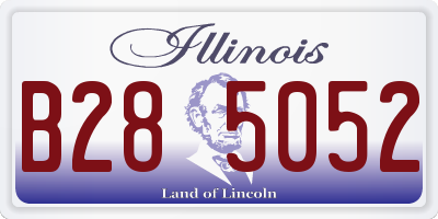 IL license plate B285052