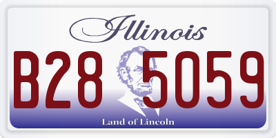 IL license plate B285059