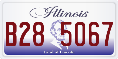 IL license plate B285067