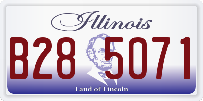 IL license plate B285071