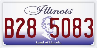 IL license plate B285083