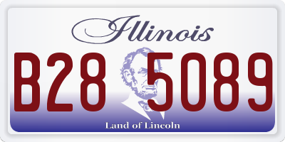 IL license plate B285089