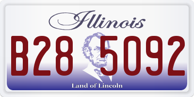 IL license plate B285092