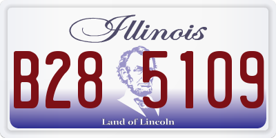 IL license plate B285109