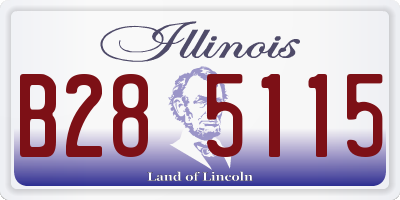 IL license plate B285115