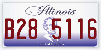 IL license plate B285116