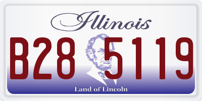 IL license plate B285119