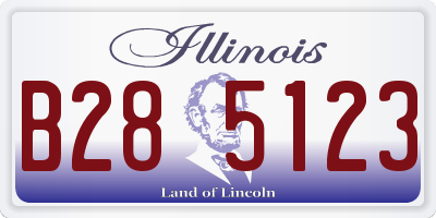 IL license plate B285123