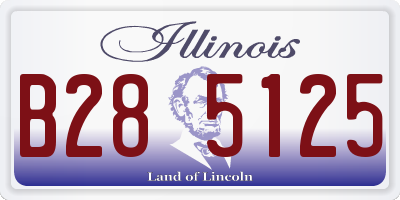 IL license plate B285125