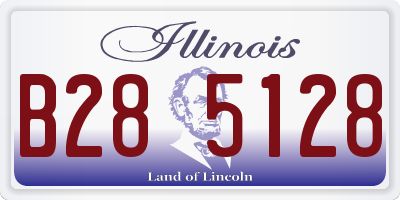 IL license plate B285128