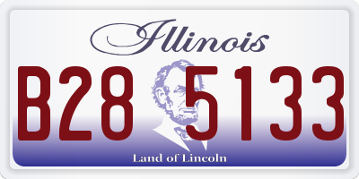 IL license plate B285133