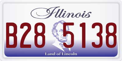 IL license plate B285138