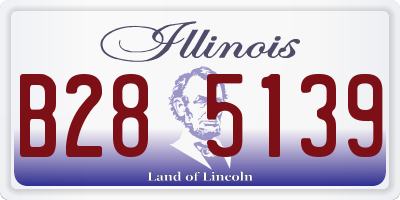IL license plate B285139