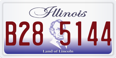 IL license plate B285144