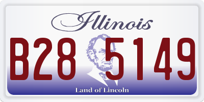 IL license plate B285149