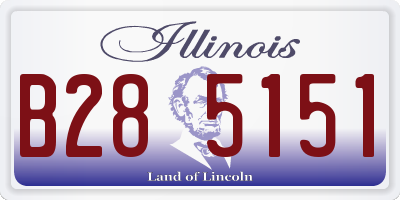 IL license plate B285151