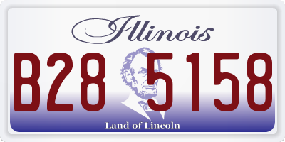IL license plate B285158