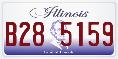 IL license plate B285159