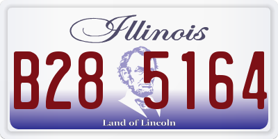 IL license plate B285164