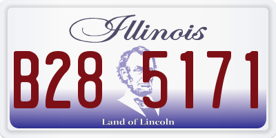 IL license plate B285171