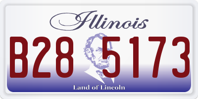 IL license plate B285173
