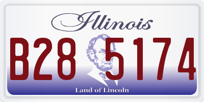 IL license plate B285174