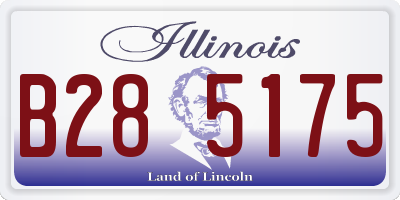 IL license plate B285175