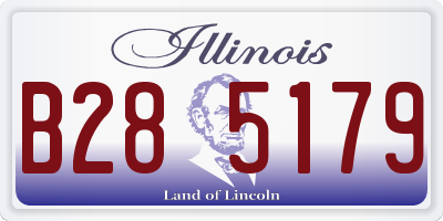 IL license plate B285179