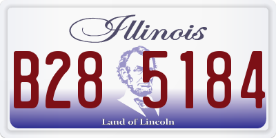 IL license plate B285184