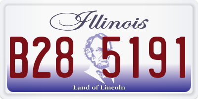 IL license plate B285191
