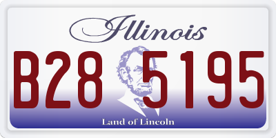 IL license plate B285195