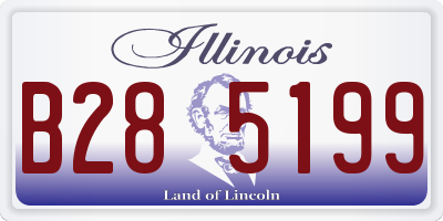 IL license plate B285199