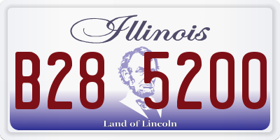 IL license plate B285200