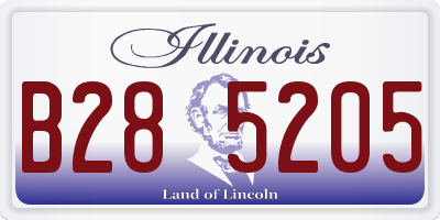 IL license plate B285205